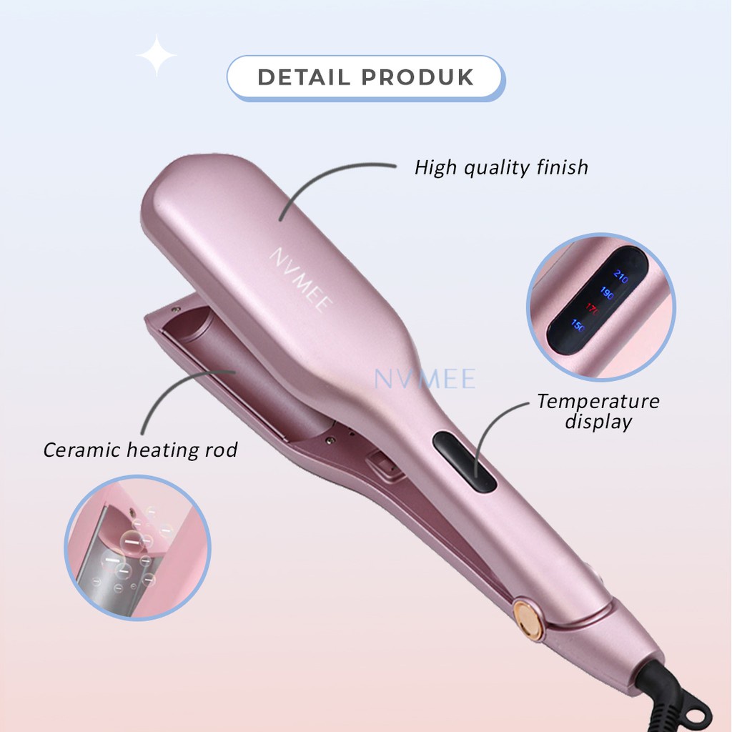 CATOKAN RAMBUT JUPITER HAIR STYLER GELOMBANG WAVE PROFESIONAL ORIGINAL NVMEE