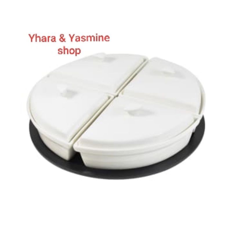 Krishome Wadah Saji 4 Kompartemen Dengan Stand
