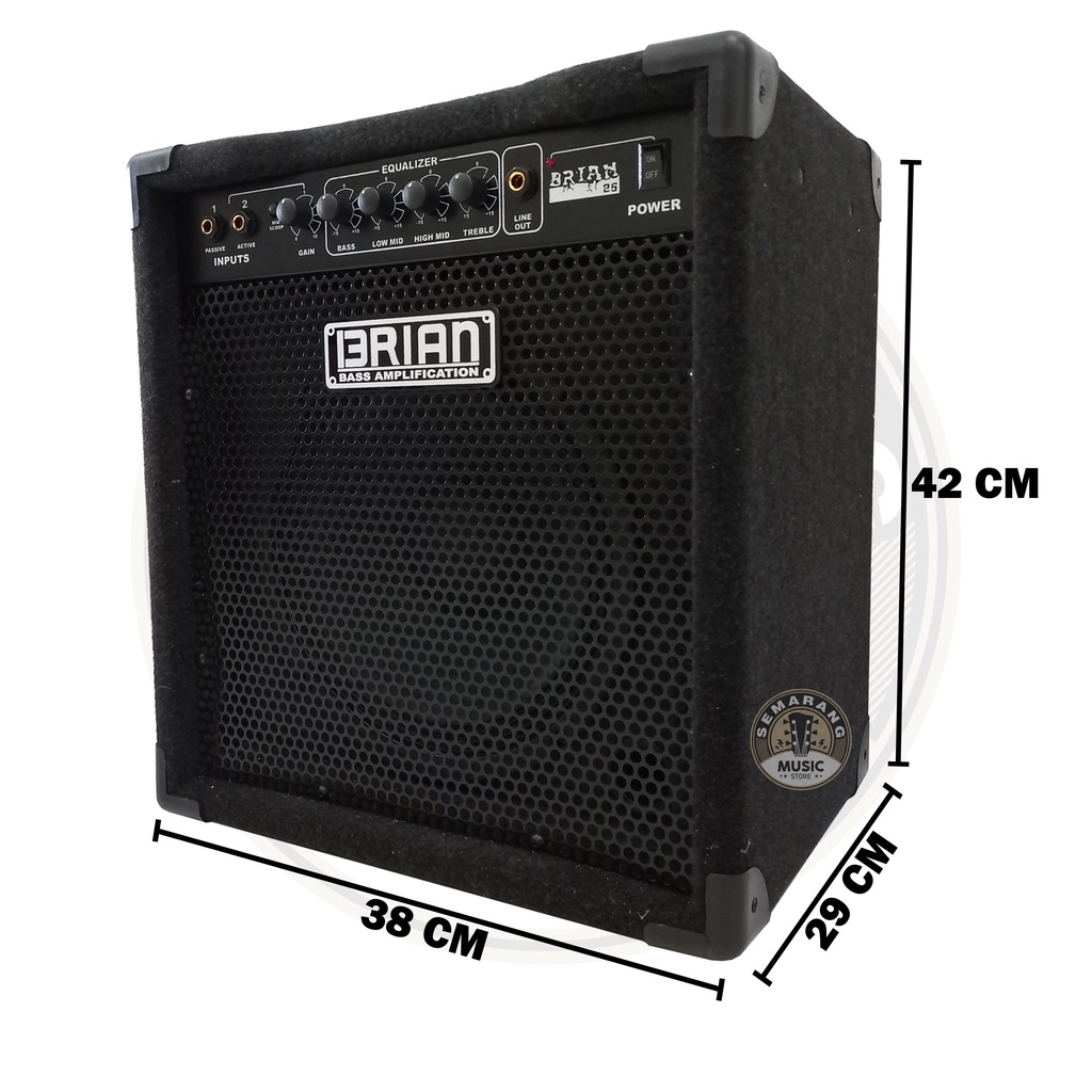 Ampli Bass Amply Gitar dan Bass Amplifier Brian 10&quot; inch