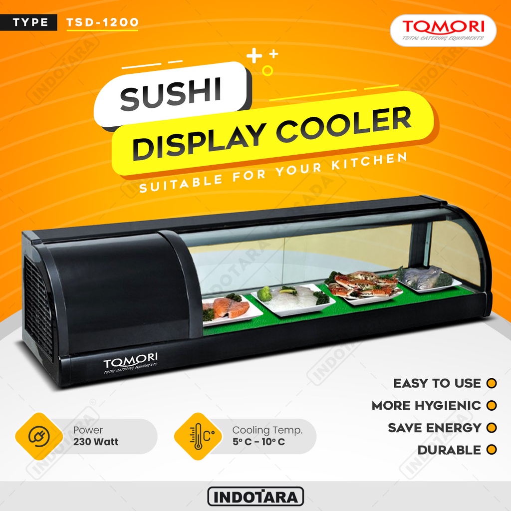 Sushi Display Cooler / Penyimpan SUshi 20L Tomori - TSD1200