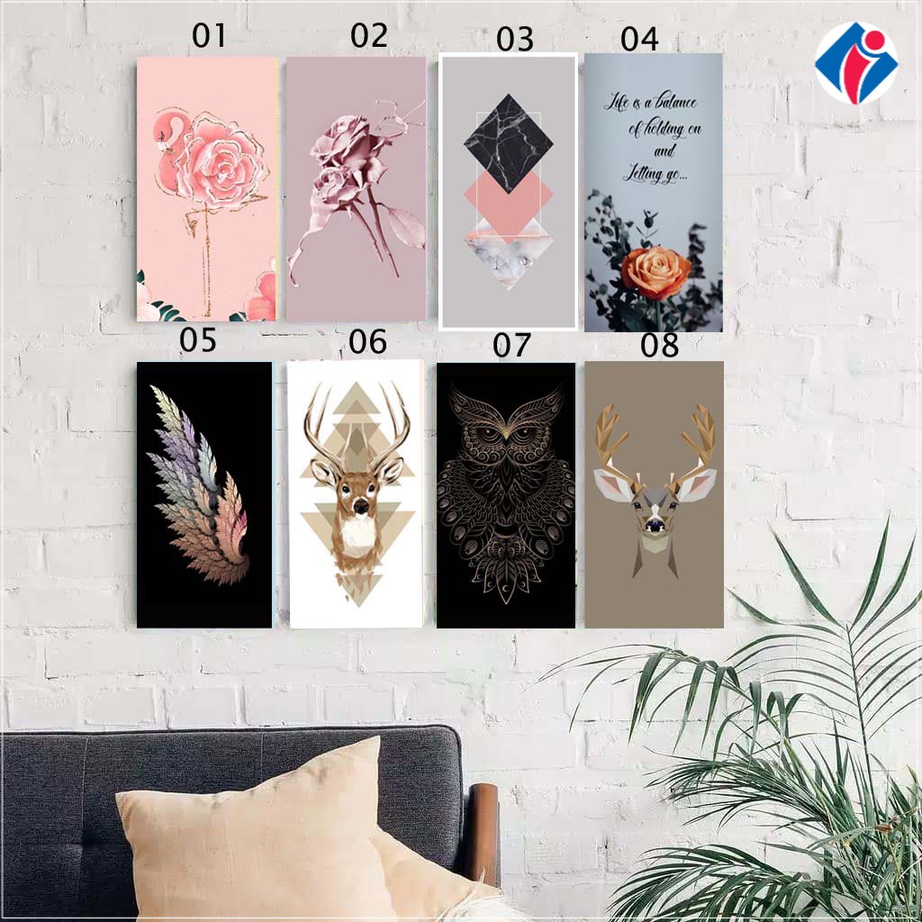 Hiasan dinding wall decor dekorasi hiasan gantung gambar pajangan bunga hewan