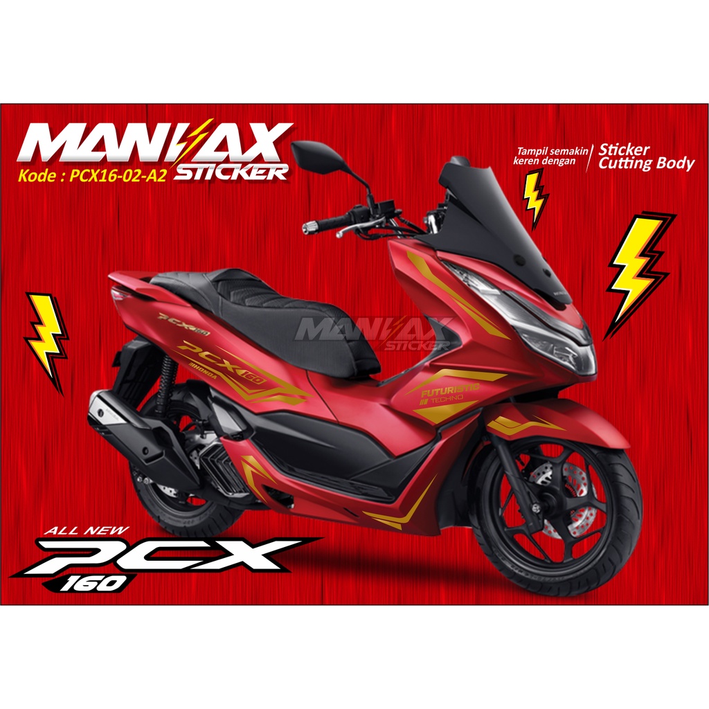Sticker PCX Striping PCX Sticker Cutting PCX 160 GOLD - Stiker PCX 160 - PCX16.02