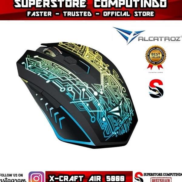 Xcraft Air Tron 5000 - WIRELESS Gaming Mouse - Macro Ready