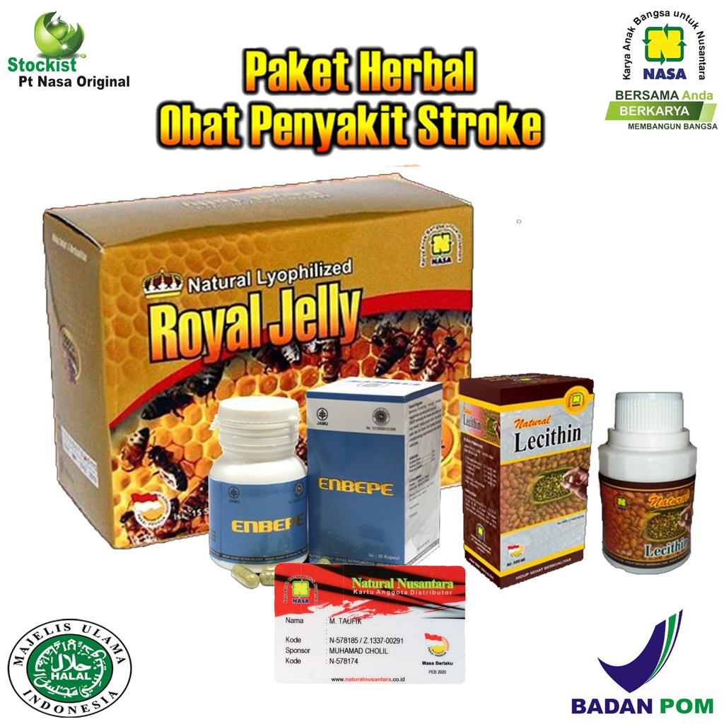 Paket Obat Stroke Asli Original NASA /Stockist PT Nasa Original