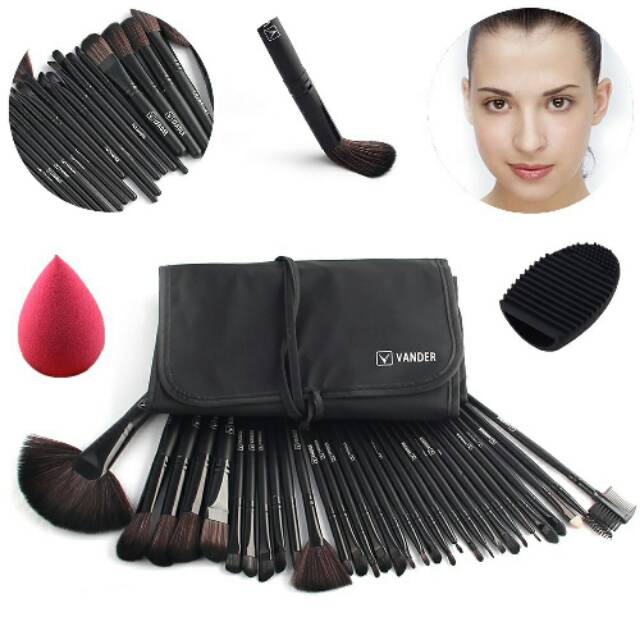VANDER BRUSH ORIGINAL MAKE UP SET 32 PCS / KUAS MAKE UP SET