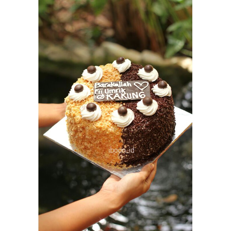 

chiffon cake choco nougat