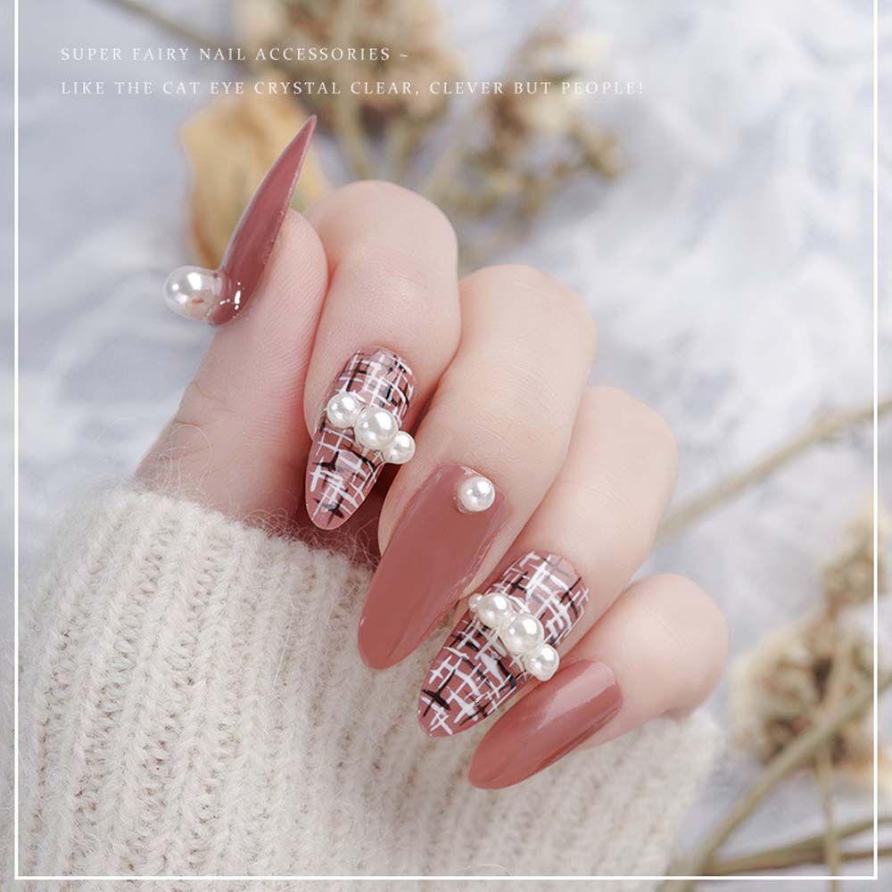 Dekorasi Nail Art Mutiara Agustina ​Berlian Imitasi ​Mutiara ​Alat Makeup Perhiasan DIY Manicure Tools