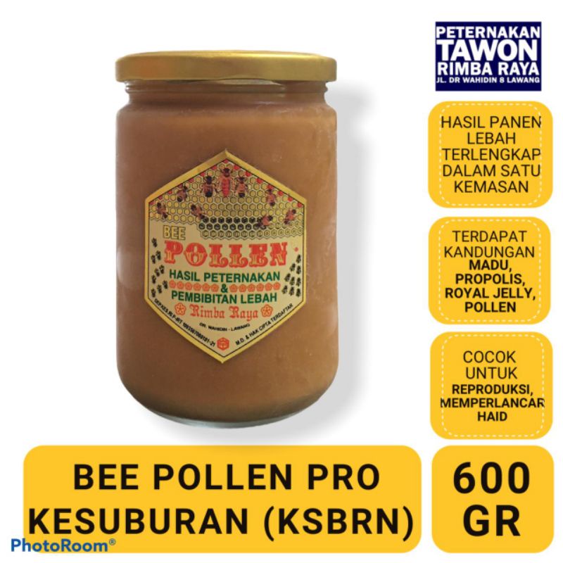 

Bee Pollen Pro Kesuburan - Peternakan Tawon Rimba Raya 600gr & 300gr kemasan kaca