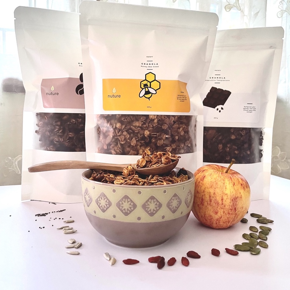 

Granola by Nuture Paket 3 Rasa (Honey, Chocolate, Coffee)