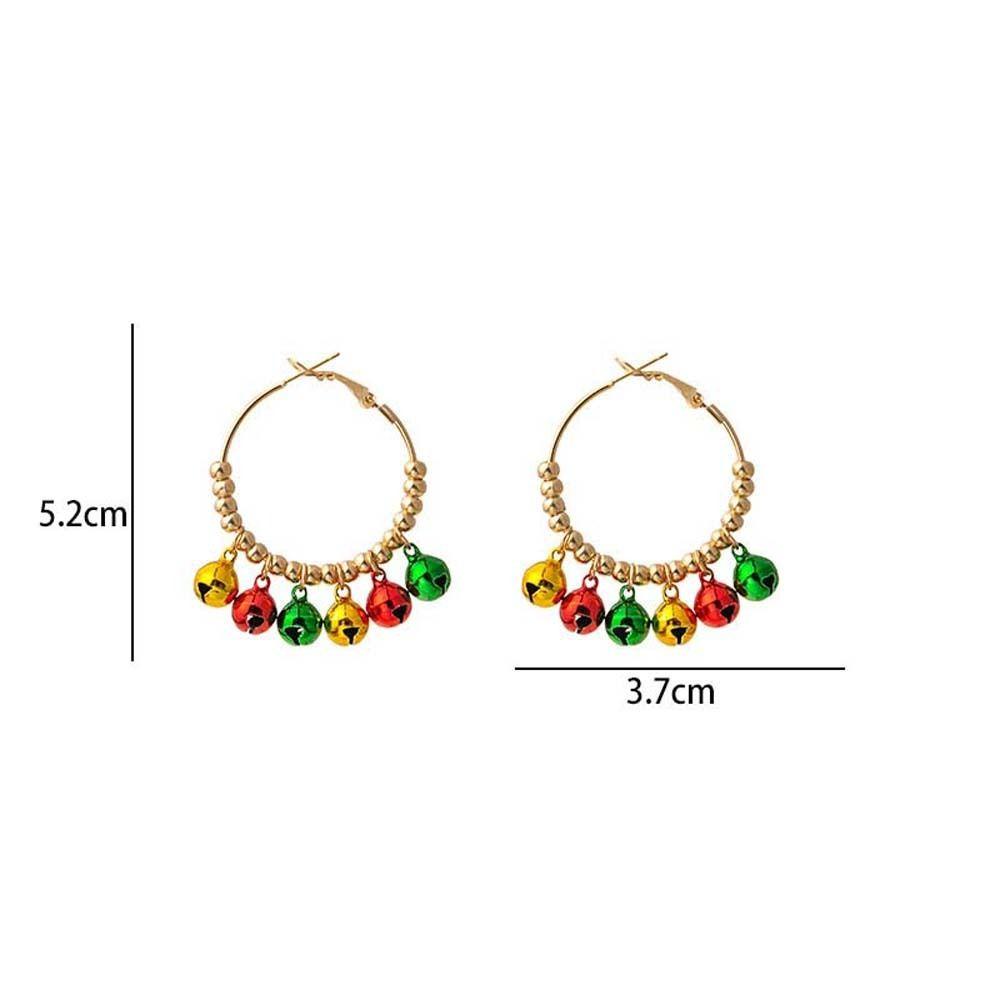 NEEDWAY Needway Anting Natal Hadiah Natal Elk Santa Claus Pohon Natal Snowman Drop Earrings Christmas Ear Studs