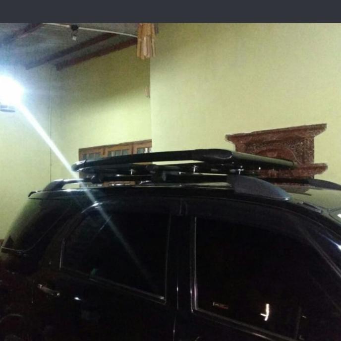 Roof Rak Bagasi Atas+Cross Bar Rush Lama /Terios Lama Merek Sun Rack