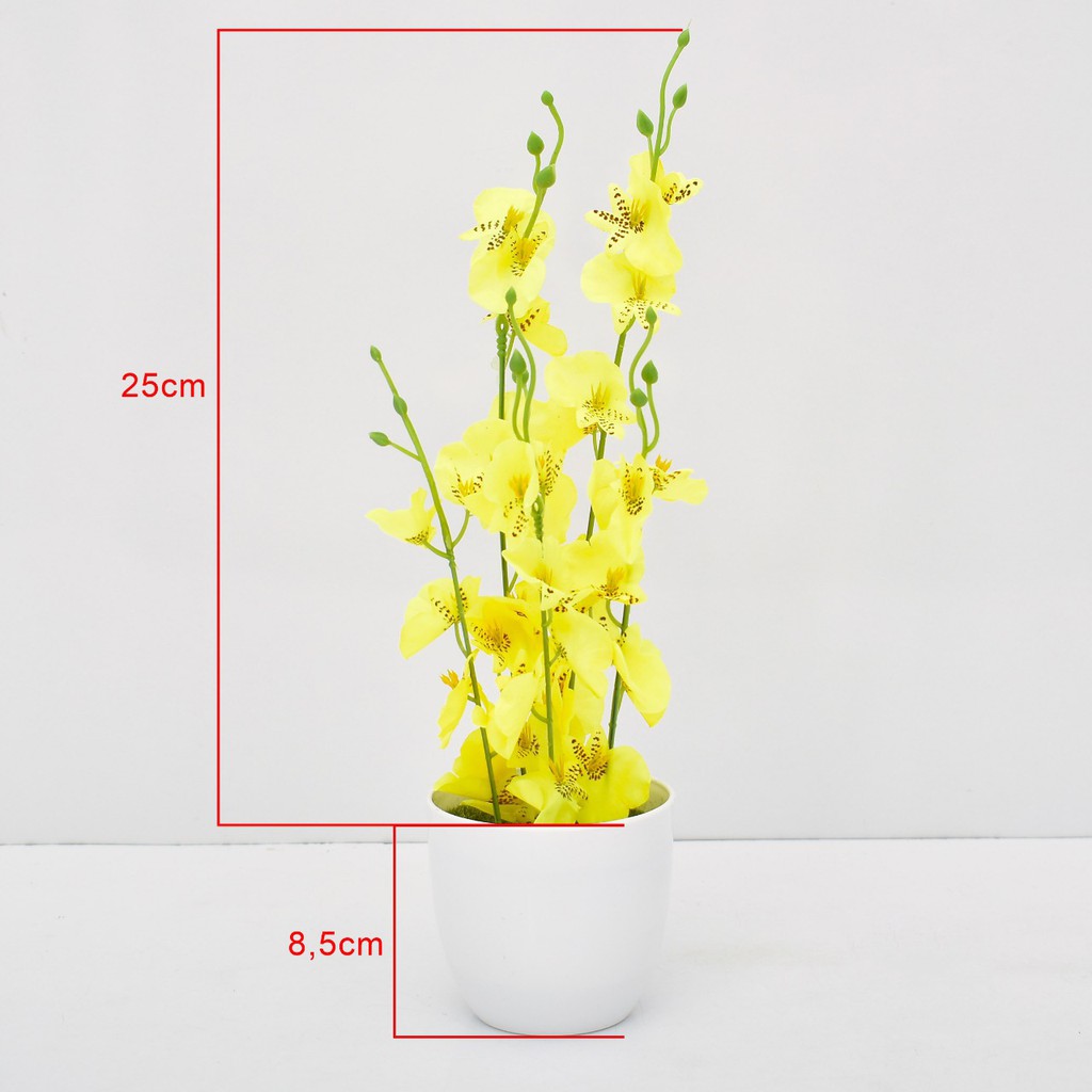 COD BUNGA PLASTIK BUNGA PAJANGAN IMITASI BUNGA ARTIFISIAL BUNGA ANGGREK TANAMAN HIAS PLASTIK BP8833-1