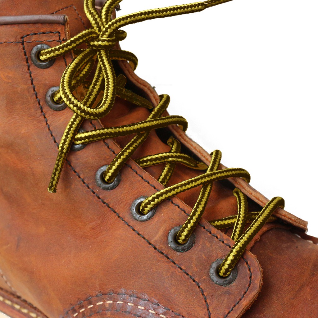 MR Shoelaces CR20 Tulip (Olive Coklat Tua) Tali Sepatu Bulat Corak / Motif 5-6mm 80cm 90cm 100cm 120cm 150cm 200cm - Premium Shoelace