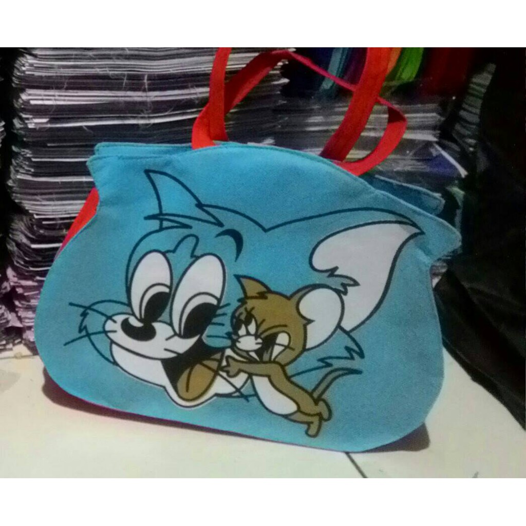 Tas Ultah Tom And Jerry Karakter Kepala Kartun Jinjing Lucu