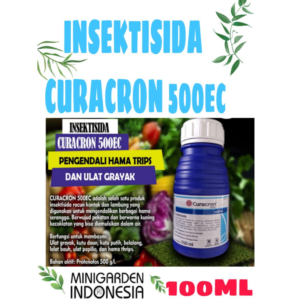 CURACRON 500 EC 100 ML INSEKTISIDA  obat pengendali ulat grayak hama thrips pembasmi kutu serangga