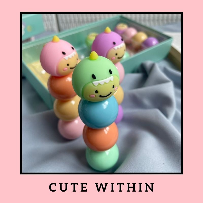 

STABILO SUSUN ULET BULAT WARNA WARNI LUCU SET