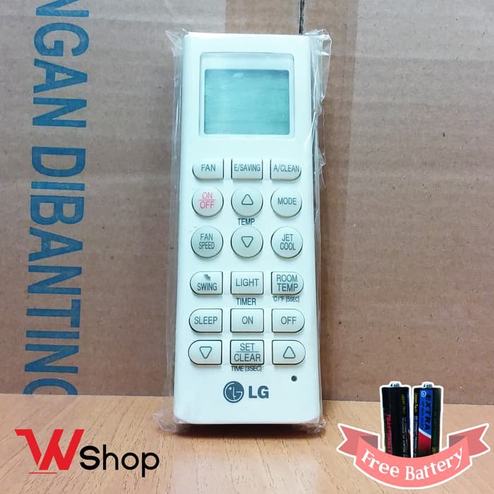 Remot/Remote AC LG DUAL COOL INVERTER - Ori/ORIGINAL - Air Conditioner Remote d