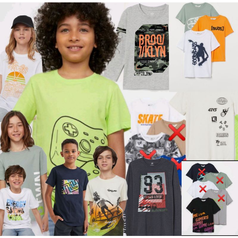 kaos anak laki-laki HM Junior
