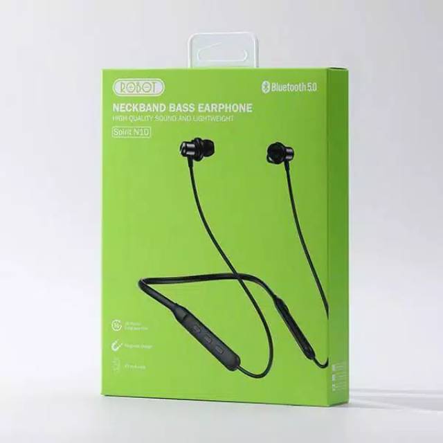 ROBOT NECKBAND BASS EARPHONE SPIRIT N10 BLUETOOTH 5.0