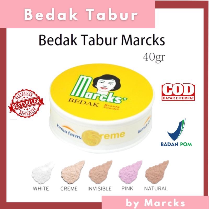 Marcks Bedak Tabur Beauty Powder 40gr