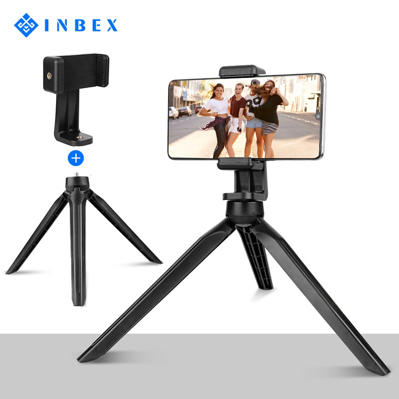 【Ready】INBEX T2 Tripod+HP Holder/Portable Desktop 18.5CM Tripod for Gimbal DSLR Cameeady