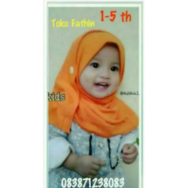  Pashmina anak merk HILZEA 1 5 th pashmina instan Jilbab 