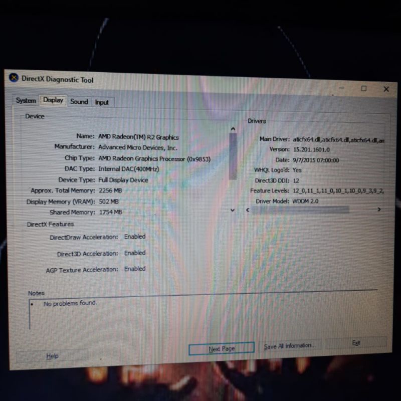 Laptop Asus X455WA Amd E1-6010 Vga Amd Radeon R2 Graphic Layar 14 inch Windows 10 Gaming editing desain