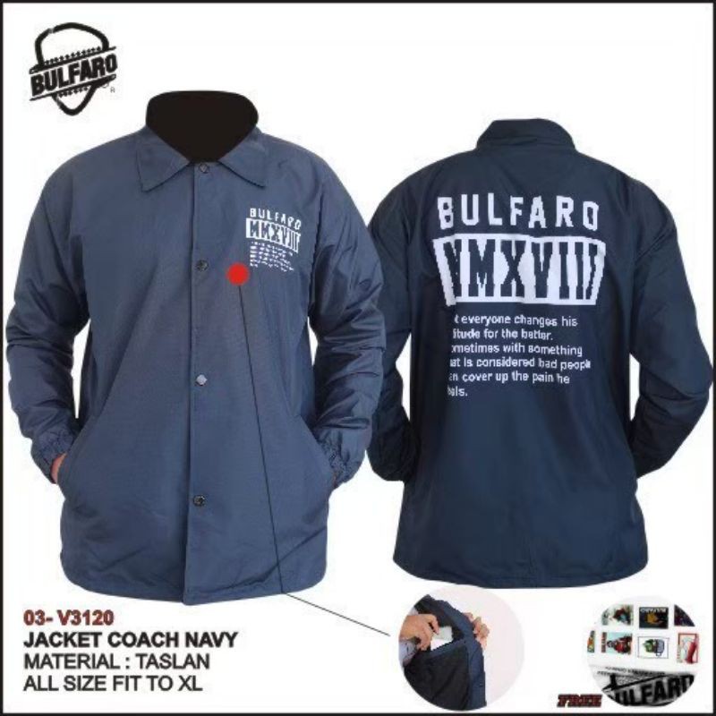 [ COD ] JAKET PRIA COACH | JAKET PRIA TASLAN | JAKET DISTRO ORIGINAL BY BULFARO