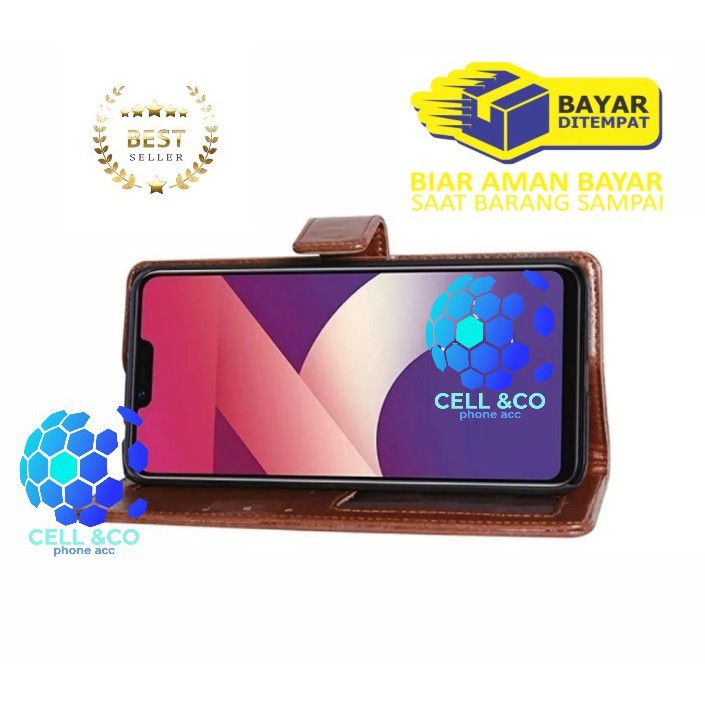 Flip cover REALME C1 Flip case buka tutup kesing hp casing flip case leather wallet