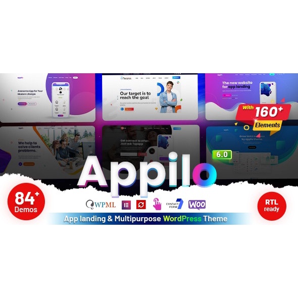 Appilo Theme – App Landing Page WordPress - Template Edukasi Wordpress