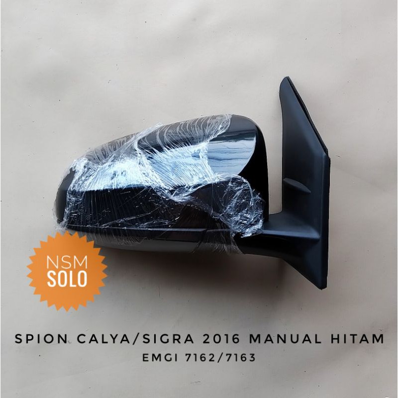 Kaca Spion Mirror Mobil Calya Sigra 2014 2016 Manual Hitam Murah Emgi Kiri Kanan