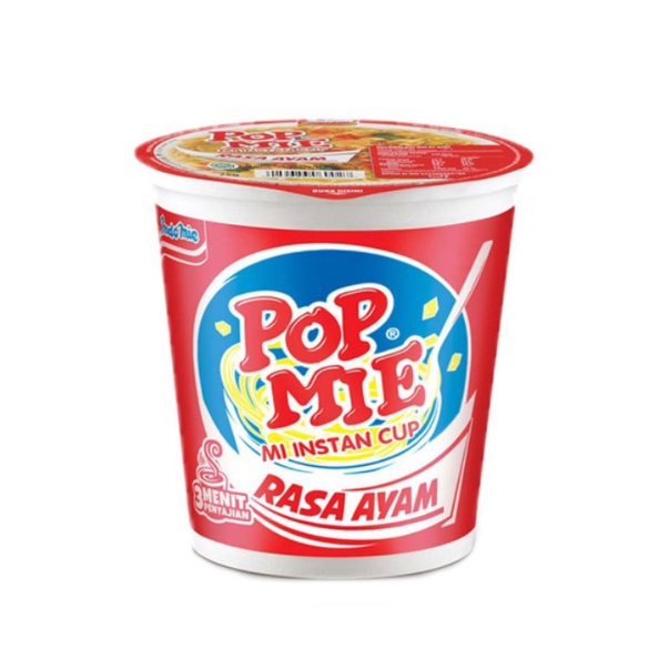 Pop Mie Kuah Rasa Ayam 75gr Jumbo 1 Dus/Karton Isi 24 Cup - Mi Instan Besar