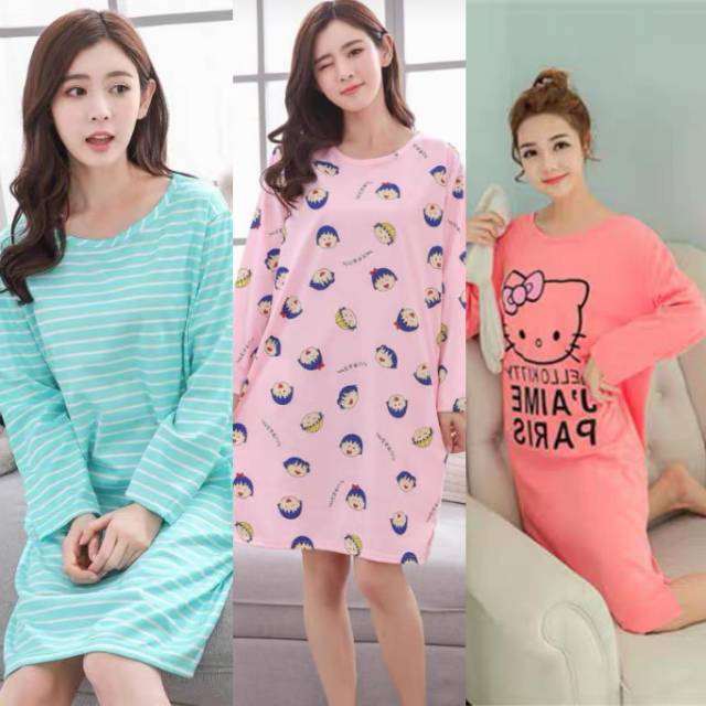 BAJU TIDUR DASTER IMPORT DEWASA BANYAK MOTIF / BAJU TIDUR IMPORT MURAH / PART 1