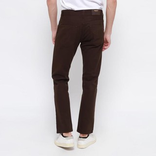 Edwin Celana Jeans Milan-018 Regular Fit Pria Panjang Brown - Cokelat Tua, 28