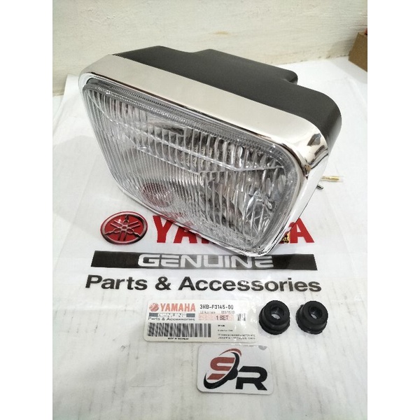 REFLEKTOR/BATOK LAMPU DEPAN YAMAHA  RK KING NEW OLD  KELENGKAPAN PRODUK  BATOK LAMPU DEPAN KOMPLIT ADA LAMPU 2 PIS