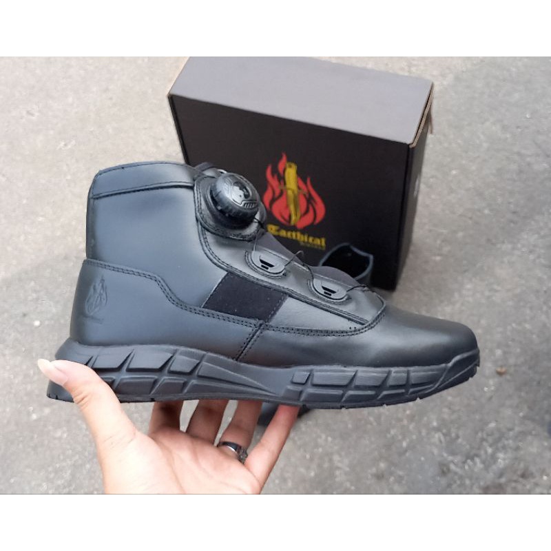 sepatu pdh midtrack tactical tali putar