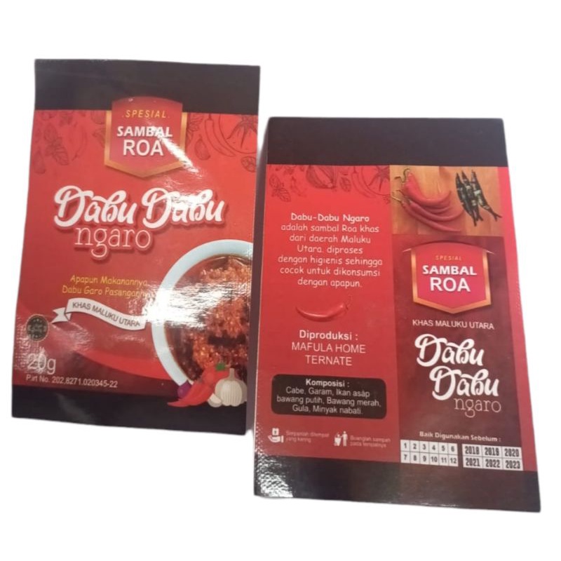 

Dabu-dabu ngaro sachet