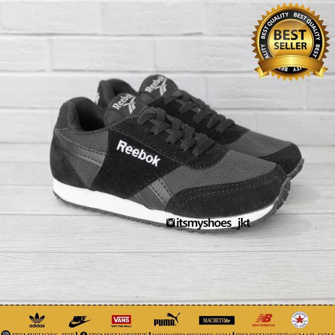 Sepatu reebok anak laki perempuan-sepatu sekolah anak motif tali DISKON