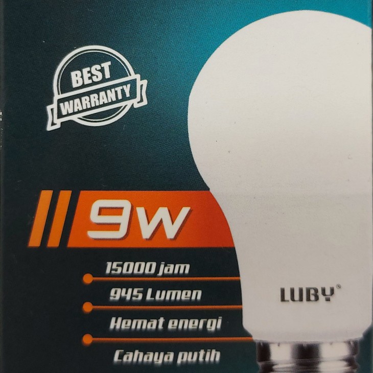 LUBY RADAR LAMPU LED 9 WATT CAHAYA PUTIH SENSOR GERAK OTOMATIS 9W