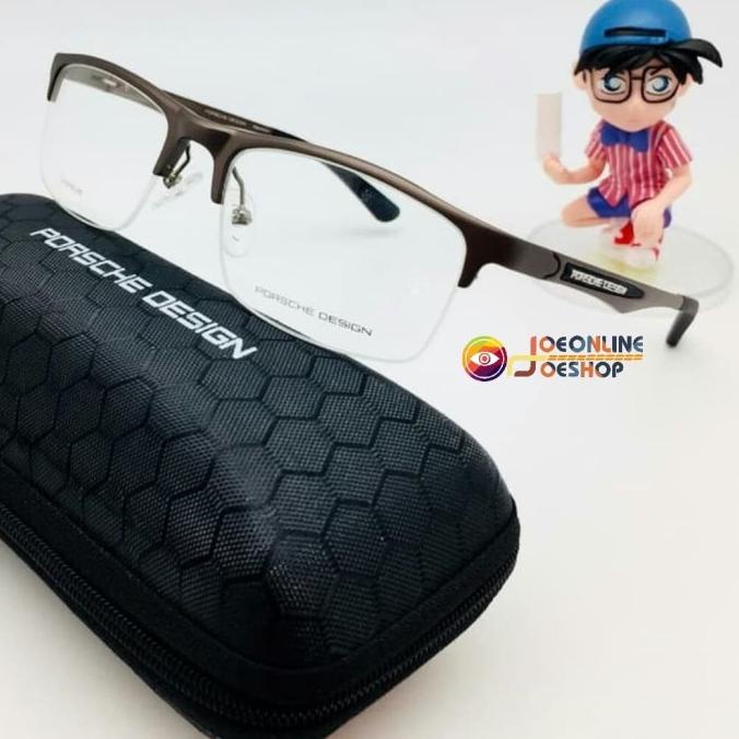 [[COD]] Frame Kacamata Minus Porsche Design Sport 8199 Half Frame Magnesium BERGARANSI Kode 1182