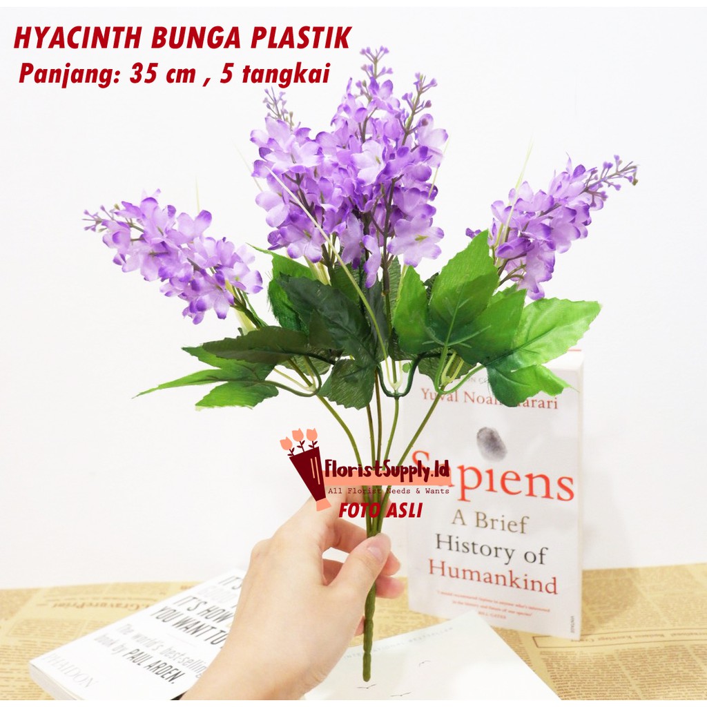 Bunga Hyacinth Plastik (Bunga plastik / Artifisial)