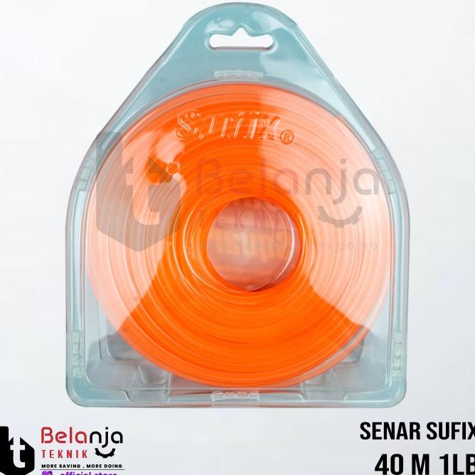 Sufix Tali Senar Mesin Potong Rumput Kotak 40 Meter Trimmer Line 3.2Mm
