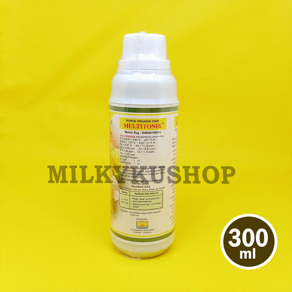 PUPUK ORGANIK CAIR MULTITONIK TANAMAN HIAS 300 ML
