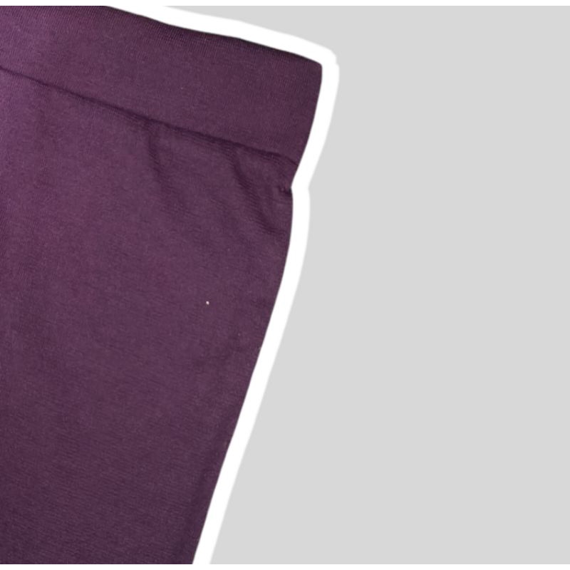 Legging Pendek Kaos 3/4 Bahan Kaos Soft  Rayon Ukuran Standar & Jumbo-Ungu