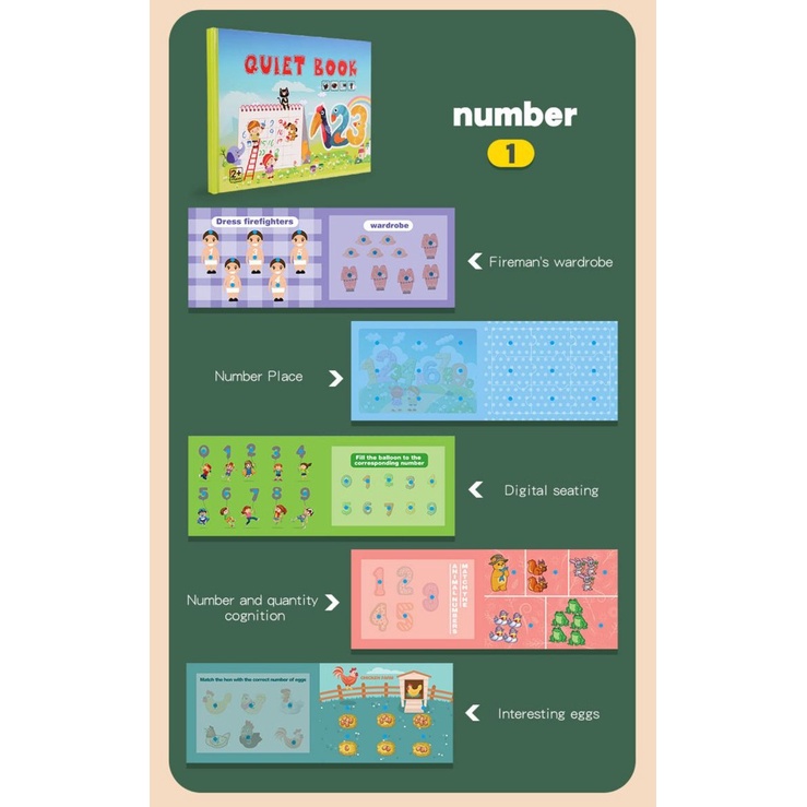 Maninan Anak QUIET BOOK Buku Aktivitas Anak Edukasi Velcro Activity