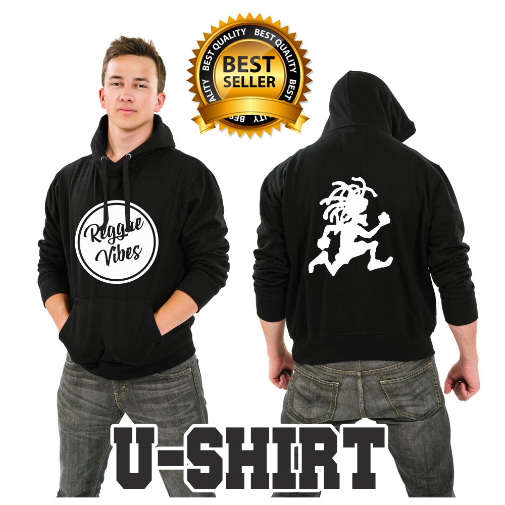 Jaket Sweater Hoodie REGGAE Simple Keren Pria & Wanita Distro Custom Warung Kaos 01