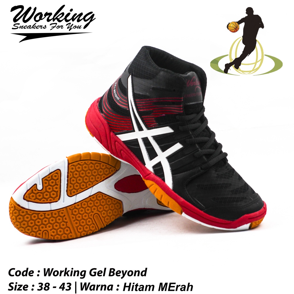 Sepatu Sneakers Pria Working Gel Beyound Sepatu Olahraga Basket