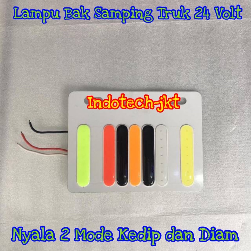 Lampu Bak Truk 5 Warna Led COB Nyala 2 Mode Kedip dan Manteng