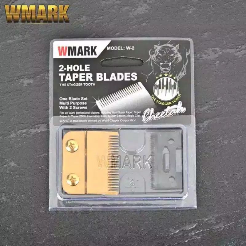 Mata Pisau Cukur Wahl Super Taper 2 Hole Magic Clip Clipper Blade Gold WMARK