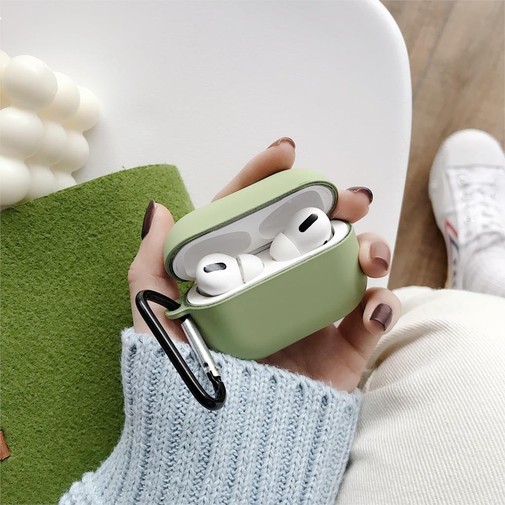 Casing Silikon Apple Airpods Pro 3rd Generation Warna Permen Matte Dengan Pengait